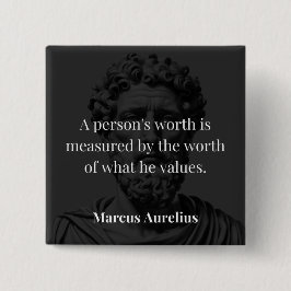 Worth definieren: Marcus Aurelius auf Werten Button