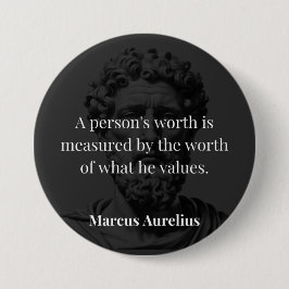 Worth definieren: Marcus Aurelius auf Werten Button