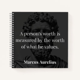 Worth definieren: Marcus Aurelius auf Werten Notizbuch