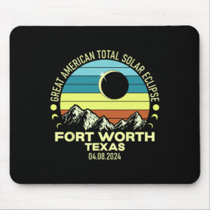 Worth Texas Total Solar Eclipse 2024 Mousepad