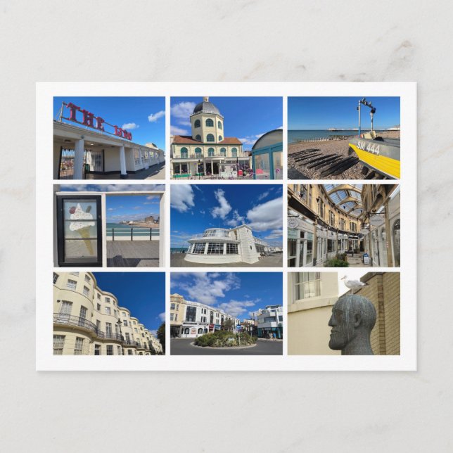 Worthing Feiertagspostkarte (Vorderseite)