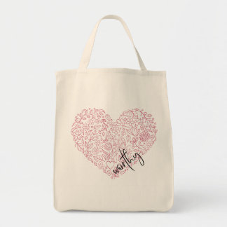 Worthy Heart Tote Bag Tragetasche