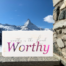 Worthy is Lamb Easter Christlich Art Farmhouse