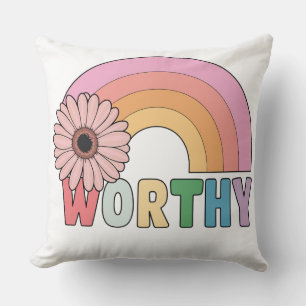 Worthy Rainbow Bloom Kissen