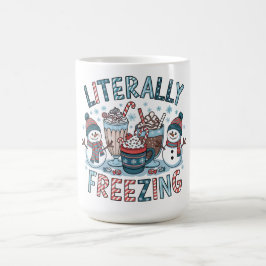 wörtlich Freezing Kaffeetasse