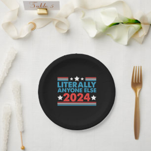 Wörtlich jeder andere 2024 Präsident USA-Wahl  Pappteller