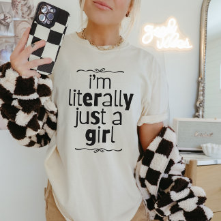 Wörtlich nur ein Mädchen T-Shirt Tri-Blend Shirt