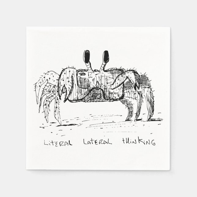 Wörtliches Laterales Denken Serviette (Vorderseite)