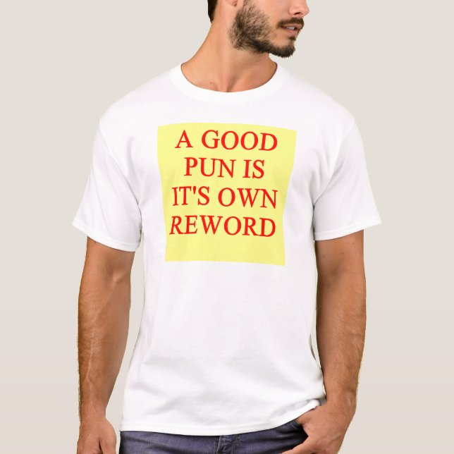 Wortspiel auf Wortspielen T-Shirt (Vorderseite)