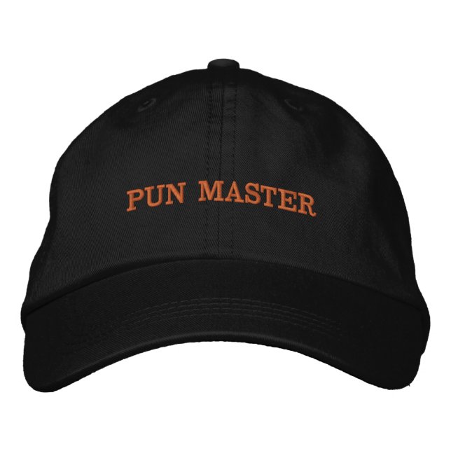 Wortspiele Bestickte Baseballkappe (Vorderseite)