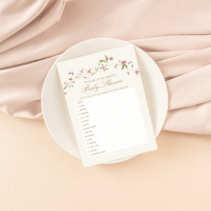 Wortspiele-Kinderduschenspiel Bunny Pink Floral