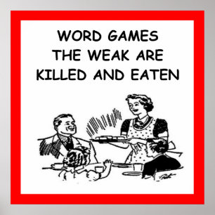 Wortspiele Poster