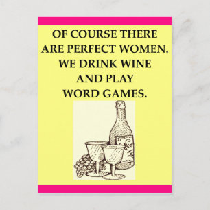 Wortspiele Postkarte