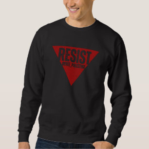 Wortwiderstand mit invertiertem roten Dreieck Sweatshirt