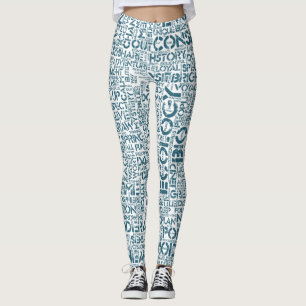Wortwolke Text Motiv Biodiversität Leggings