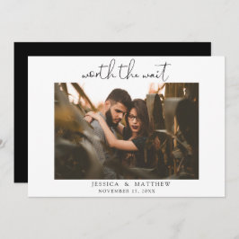 Worum es sich bei Wait Wedding Foto Script Modern  Save The Date