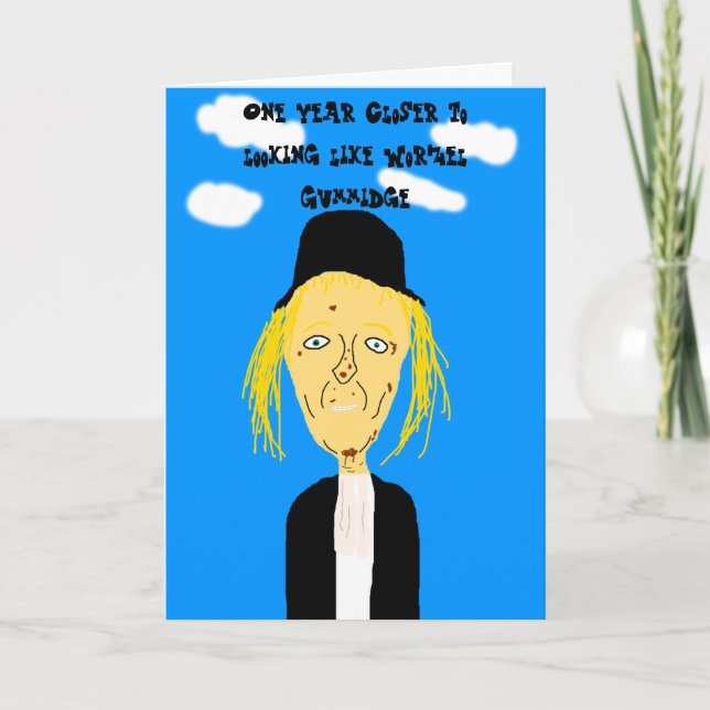 Worzel Gummidge Birthday Card Karte (Vorderseite)