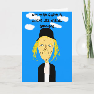Worzel Gummidge Birthday Card Karte