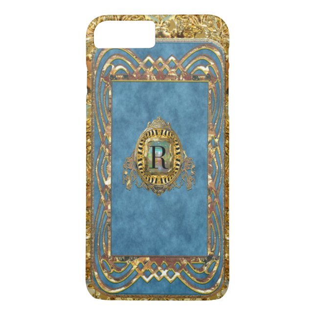 Woshamp Blew Monogramm Case-Mate iPhone Hülle (Rückseite)
