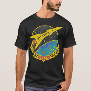 Wostok Sputnik UdSSR Sowjetunion Weltraum Propagan T-Shirt