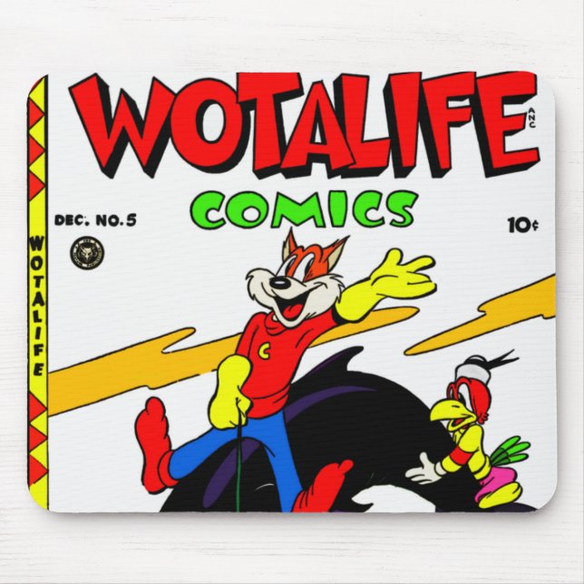 Wotalife-Comic aus den 1940er Jahren Mousepad (Vorne)
