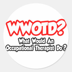 WOTD... Was wäre ein Okk? Therapeut? Runder Aufkleber