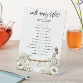 Would Mommy Rather? Baby Shower Game Sockelschild