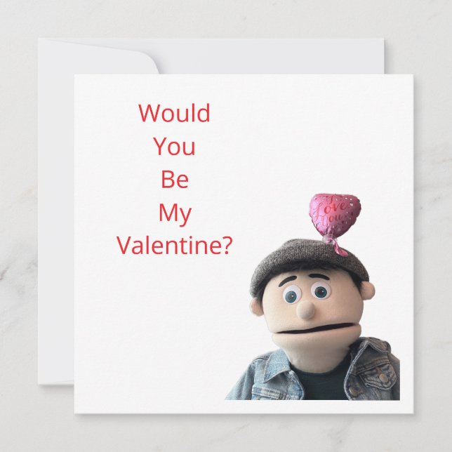Would You Be My Valentine? Feiertagskarte (Vorderseite)