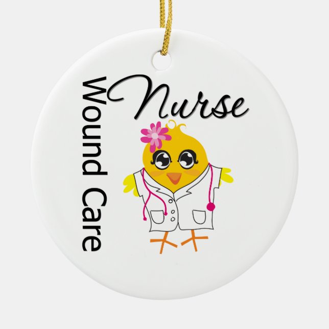 Wound Care Nurse Chick Keramik Ornament (Vorne)