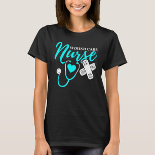 Wound Care Nurse RN CNA Mama Vater Happy Nurse W T-Shirt