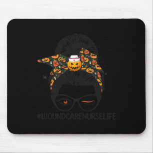 Wound Care Pflege das Leben von Messy Bun Nurse Ha Mousepad