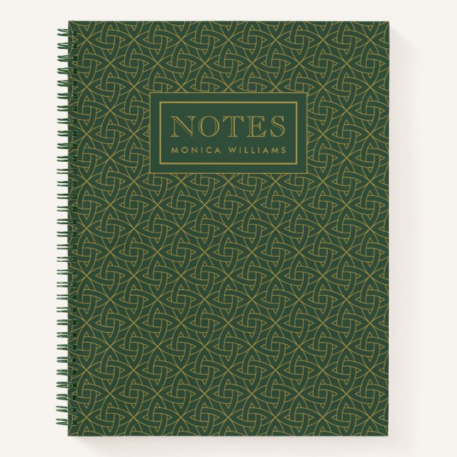 Woven Celtic Knot Pattern Notizbuch (Vorderseite)
