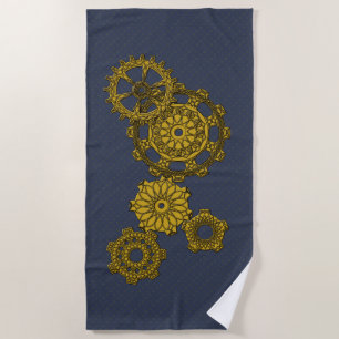 Woven Clockwork Beach Handtuch