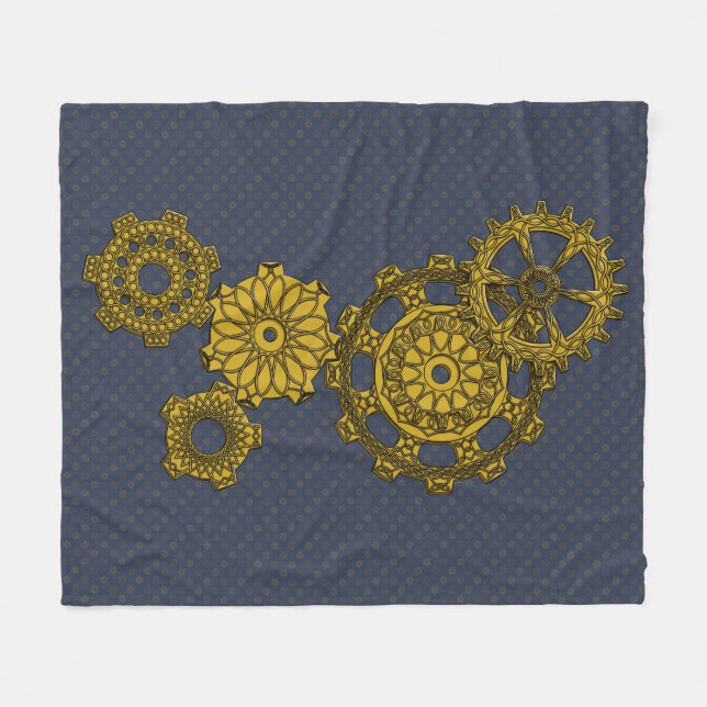 Woven Clockwork Fleece Blanket (Vorderseite (Horizontal))