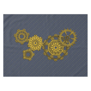 Woven Clockwork Tablecloth Tischdecke