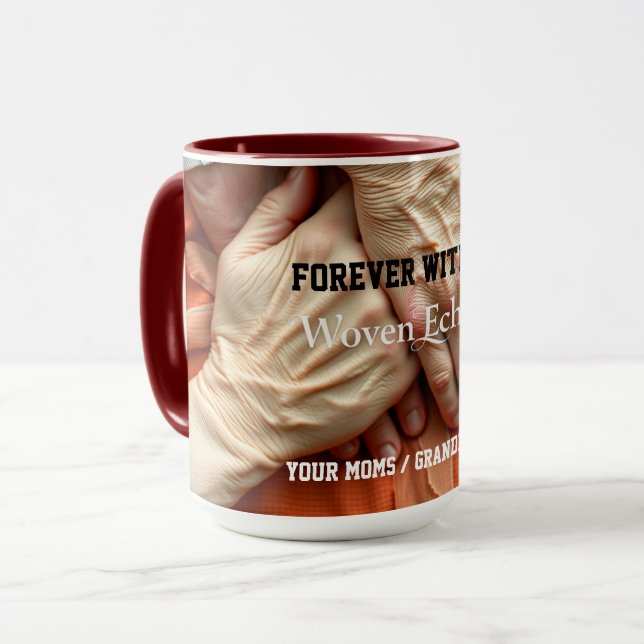 Woven Echoes Hands Tasse (Vorderseite Links)