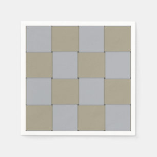 Woven Low-Key Gold und Silver Graphic Muster Serviette