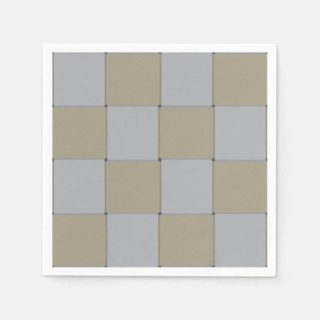 Woven Low-Key Gold und Silver Graphic Muster Serviette (Vorderseite)