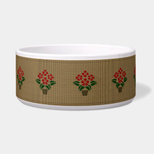 Woven Poinsetta Napf