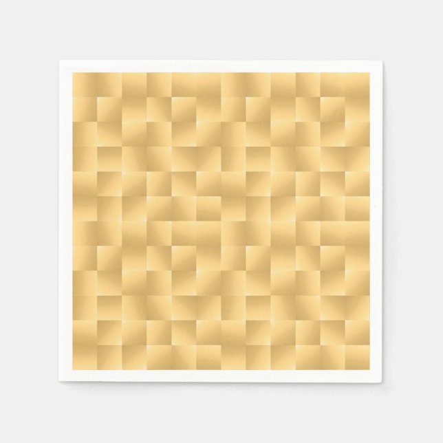Woven Satin Ribbons - Gold-Shades Serviette (Vorderseite)