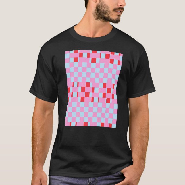 Woven Schachbrett T-Shirt (Vorderseite)