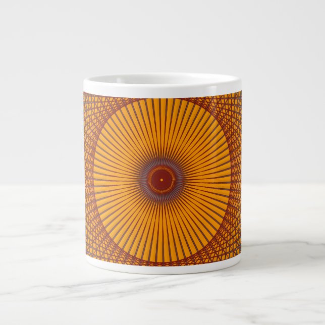 Woven Sunburst Jumbo-Tasse (Vorderseite)