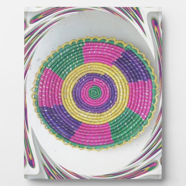 Woven Whirl Art Print Fotoplatte (Vorderseite)