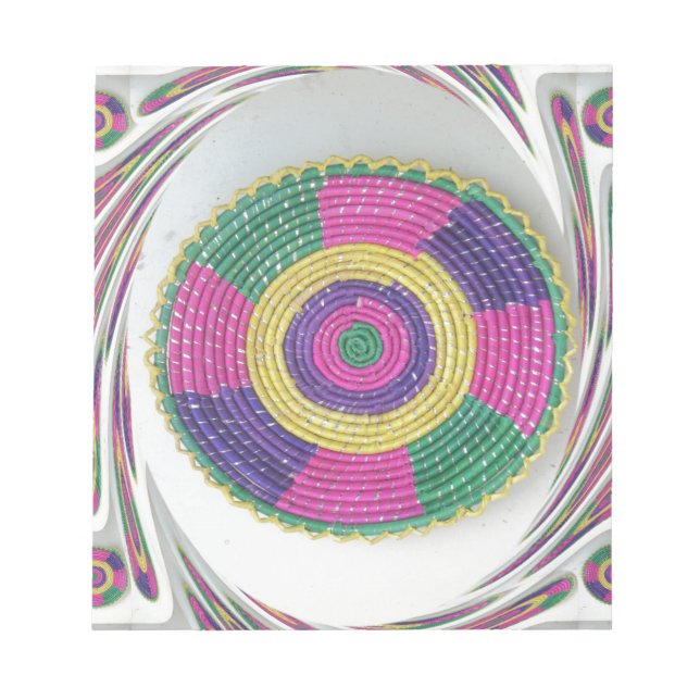 Woven Whirl Art Print Notizblock (Vorderseite)