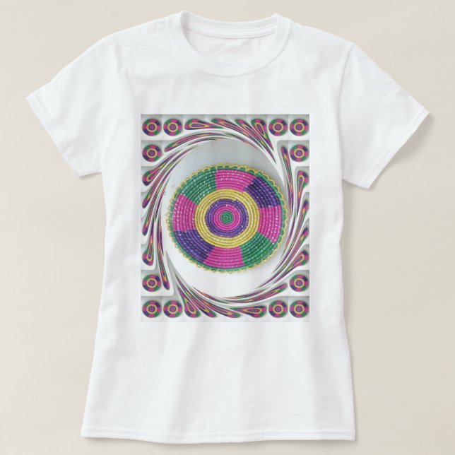Woven Whirl Art Print T-Shirt (Design vorne)