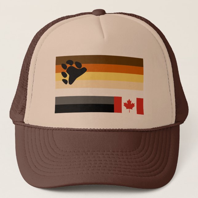 WOVON! EH? KANADIAN BEAR PRIDE TRUCKER HAT TRUCKERKAPPE (Vorderseite)