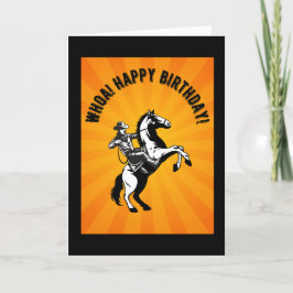 Wow! Alles Gute zum Geburtstag! Ein Pferd und Cowb Programm