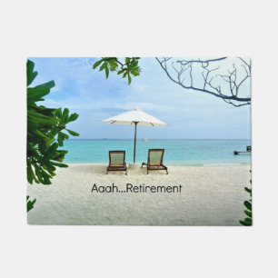 Wow...Ausziehen, Relaxing beach scene, Fußmatte