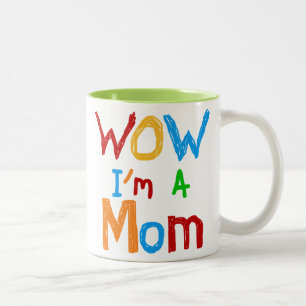 Wow bin ich eine Mama-T - Shirts und Geschenke Zweifarbige Tasse