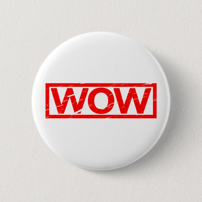 Wow-Briefmarke Button (Vorderseite)